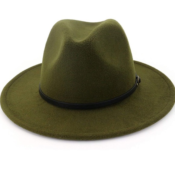 OLIVE GREEN WOMAN’S STYLISH FEDORA HAT *NEW*